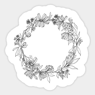 Flower Crown Sticker